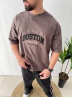 تیشرت Boston شکلاتی کد 200499