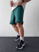 شلوارک پارچه دورس Nike سبز کد 70098