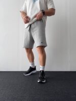 شلوارک پارچه دورس Nike طوسی کد 70098