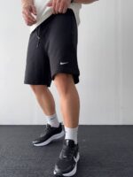 شلوارک پارچه دورس Nike مشکی کد 700101