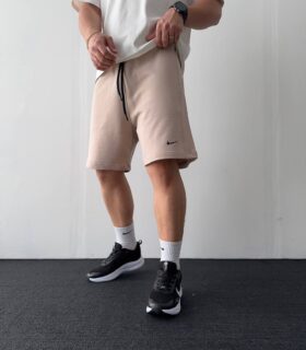 شلوارک پارچه دورس Nike کرم کد 700100