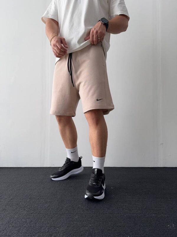 شلوارک پارچه دورس Nike کرم کد 700100