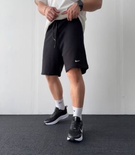 شلوارک پارچه دورس Nike مشکی کد 700101