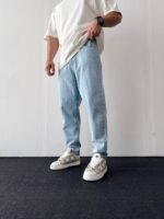Loose Fit آبی روشن ساده کد 1001514