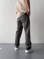 شلوار پارچه ای سبز ساده کد 1001521