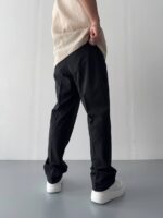 شلوار پارچه ای مشکی ساده کد 1001522