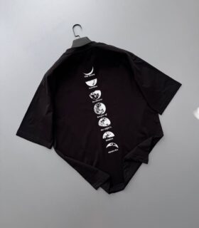 تیشرت باکسی Moon مشکی برند Harven کد 200769