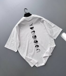 تیشرت باکسی Moon سفید برند Harven کد 200768